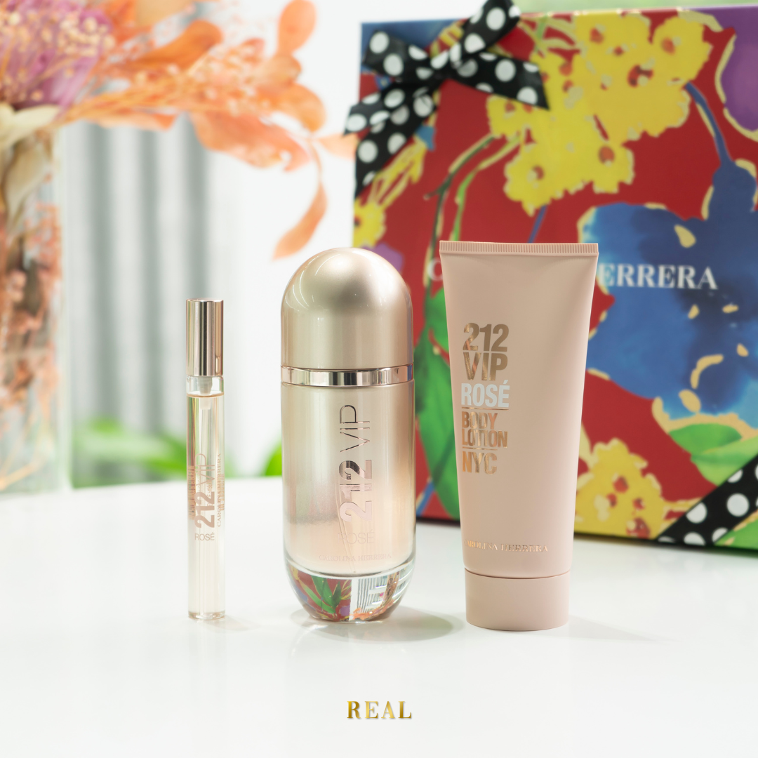 CH Set 212 VIP Rose Eau de Parfum 80ml X3
